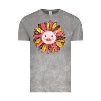 Cloud Rock pig sunflower Vintage Tee - RanaPortraitStore