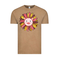 Vintage Coffee pig sunflower Vintage Tee - RanaPortraitStore
