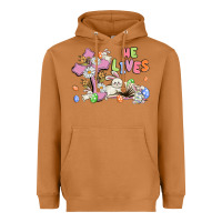 Meerkat he lives with bunnys and eggs Heavyweight Hoodie - MaliasSmallBusiness