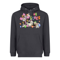 Smoke he lives with bunnys and eggs Heavyweight Hoodie - MaliasSmallBusiness