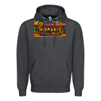 Smoke national hispanic heritage month license plate Zipper Hoodie - BundleAndBundleShop