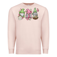 Pale Pink spring gnomes Premium Sweatshirt - MaliasSmallBusiness