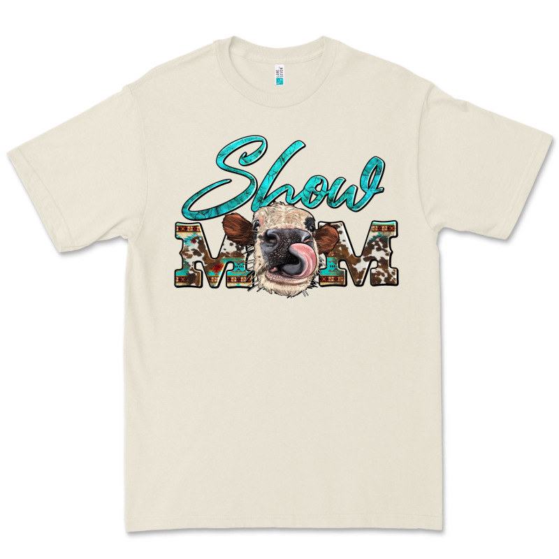 Show Mom Aztec Cowhide Heifer Premium Tee by Artiststas | Teevron