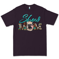 Plum show mom aztec cowhide heifer Premium Tee - Artiststas