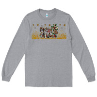 Heather Grey merry christmas cross Long Sleeve Tee - JahusDesignShop