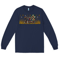 Navy merry christmas cross Long Sleeve Tee - JahusDesignShop