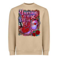 Mushroom nursing is a work of heart Heavyweight Sweatshirt - RanaPortraitStore