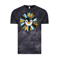 Cloud Black penguin sunflower Vintage Tee - RanaPortraitStore