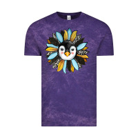 Cloud Purple penguin sunflower Vintage Tee - RanaPortraitStore