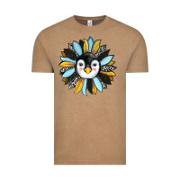 Vintage Coffee penguin sunflower Vintage Tee - RanaPortraitStore