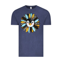 Vintage Denim penguin sunflower Vintage Tee - RanaPortraitStore