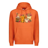 Carrot Honey And Bee With Flower Coffee Cup Premium Hoodie - BundleAndBundleShop