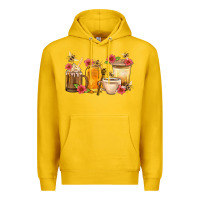Lemon Honey And Bee With Flower Coffee Cup Premium Hoodie - BundleAndBundleShop