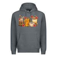 Rock Honey And Bee With Flower Coffee Cup Premium Hoodie - BundleAndBundleShop