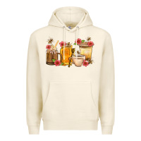 Tofu Honey And Bee With Flower Coffee Cup Premium Hoodie - BundleAndBundleShop