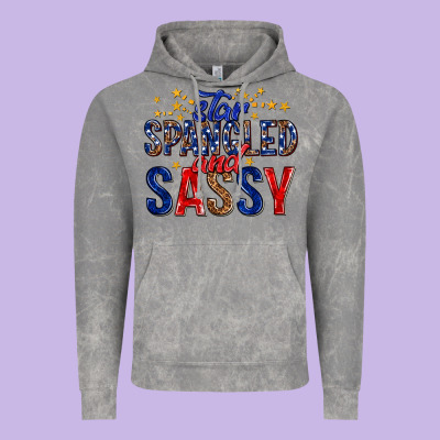 Vintage Hoodie star spangled and sassy billie wilder