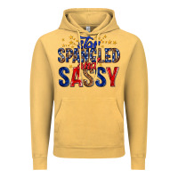 Vintage Mustard star spangled and sassy billie wilder Vintage Hoodie - texasbilliewilder