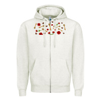 Oatmeal Heather rosses and keys Zipper Hoodie - AdoDesignShop