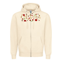Sandshell rosses and keys Zipper Hoodie - AdoDesignShop