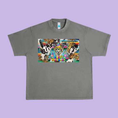 Happy Birthday Alpaca Blue Cup Urban Heavy Tee Designed By Barkaloodesign