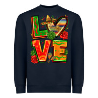 Navy love mexico Heavyweight Sweatshirt - Zillion Design Studio