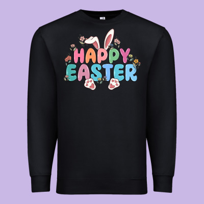 Happy Easter Premium Sweatshirt Designed By Maliassmallbusiness