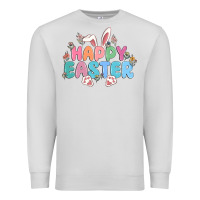 Dove Grey happy easter Premium Sweatshirt - MaliasSmallBusiness