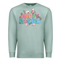 Seafoam happy easter Premium Sweatshirt - MaliasSmallBusiness