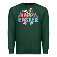 Sports Green happy easter Premium Sweatshirt - MaliasSmallBusiness