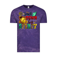 Cloud Purple small town big spirit softball Vintage Tee - Zillion Design Studio