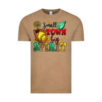Vintage Coffee small town big spirit softball Vintage Tee - Zillion Design Studio