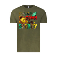 Vintage Olive small town big spirit softball Vintage Tee - Zillion Design Studio
