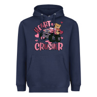 Navy heart crusher Heavyweight Hoodie - MaliasSmallBusiness