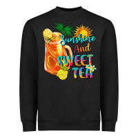 Black sunshine and sweet tea Heavyweight Sweatshirt - texasbilliewilder
