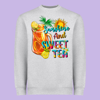 Sunshine And Sweet Tea Heavyweight Sweatshirt Designed By Texasbilliewilder