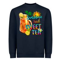 Navy sunshine and sweet tea Heavyweight Sweatshirt - texasbilliewilder
