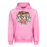 Fuchsia Pink Let it snow Urban Hoodie - Bettercallsaul