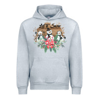Heather Grey Let it snow Urban Hoodie - Bettercallsaul