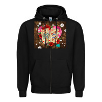 Black playing cards and pearls Zipper Hoodie - AdoDesignShop