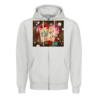 Dove Grey playing cards and pearls Zipper Hoodie - AdoDesignShop