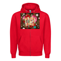 Red playing cards and pearls Zipper Hoodie - AdoDesignShop