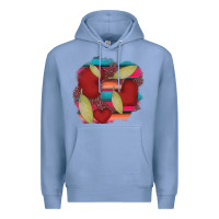 Colony Blue heart and serape patches Premium Hoodie - AdoDesignShop