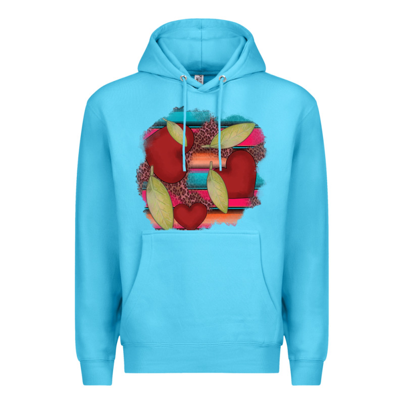 Heart And Serape Patches Premium Hoodie by AdoDesignShop | Teevron