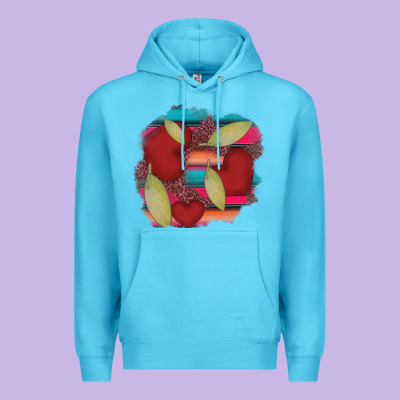 Heart And Serape Patches Premium Hoodie Designed By Adodesignshop