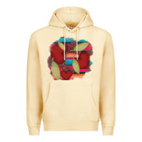 Pina Colada heart and serape patches Premium Hoodie - AdoDesignShop
