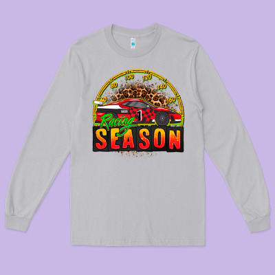 Racing Season Long Sleeve Tee Designed By Adodesignshop
