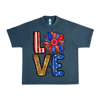 Midnight Navy Love sunflower Urban Heavy Tee - Neo Western