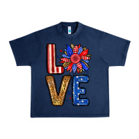 Navy Love sunflower Urban Heavy Tee - Neo Western