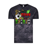 Cloud Black small town big spirit soccer Vintage Tee - Zillion Design Studio