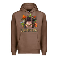 Chestnut Camping Braid Hair Woman With Fire Bbs Premium Hoodie - BundleAndBundleShop